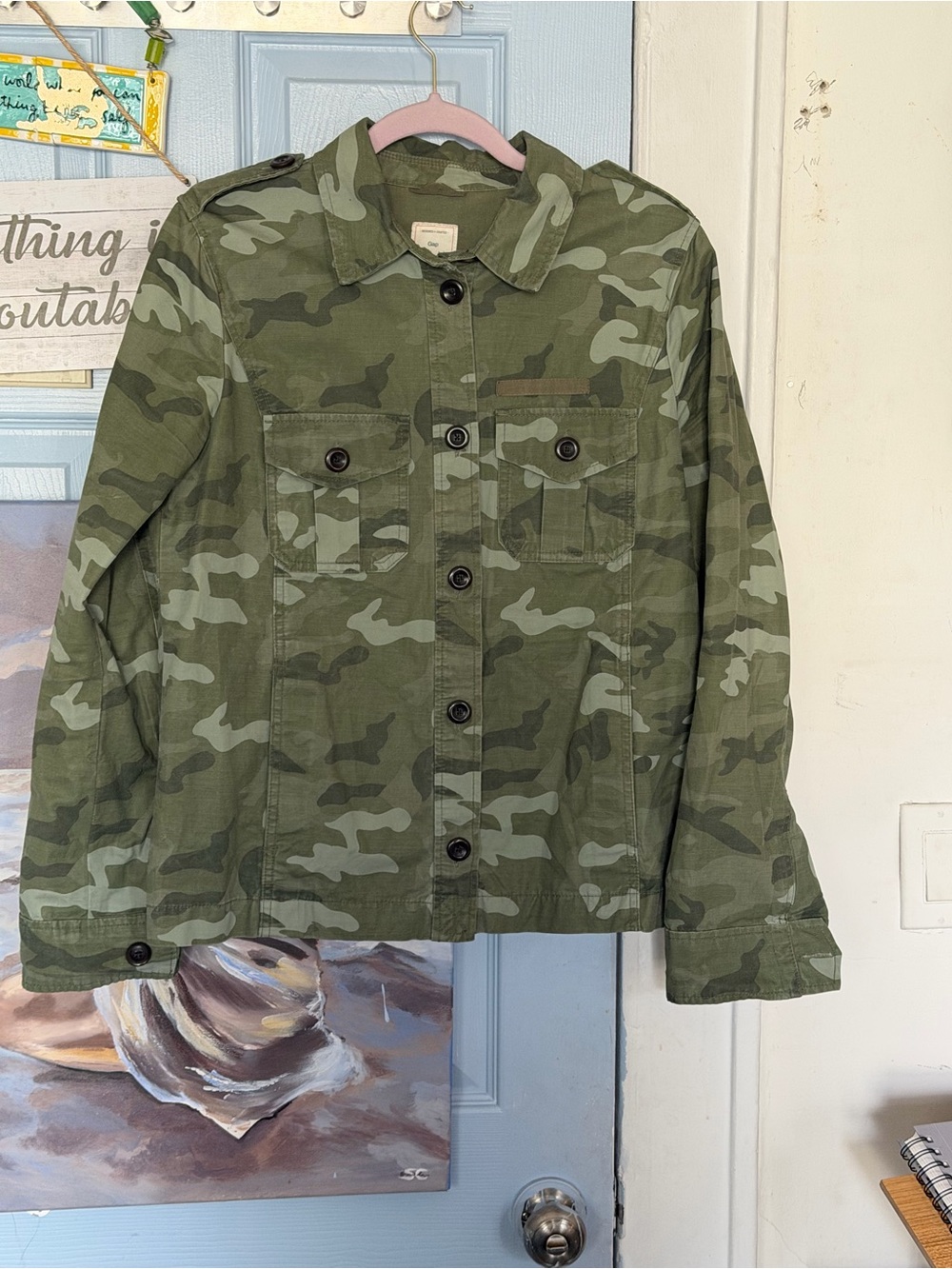 Women’s Camouflage Utility Jacket - Green